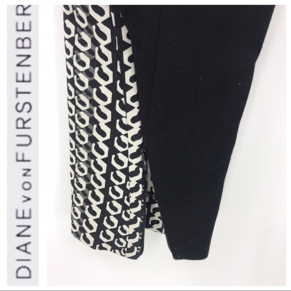 💕SALE💕 DVF Black White Addy Skinny Pants - Picture 4 of 8